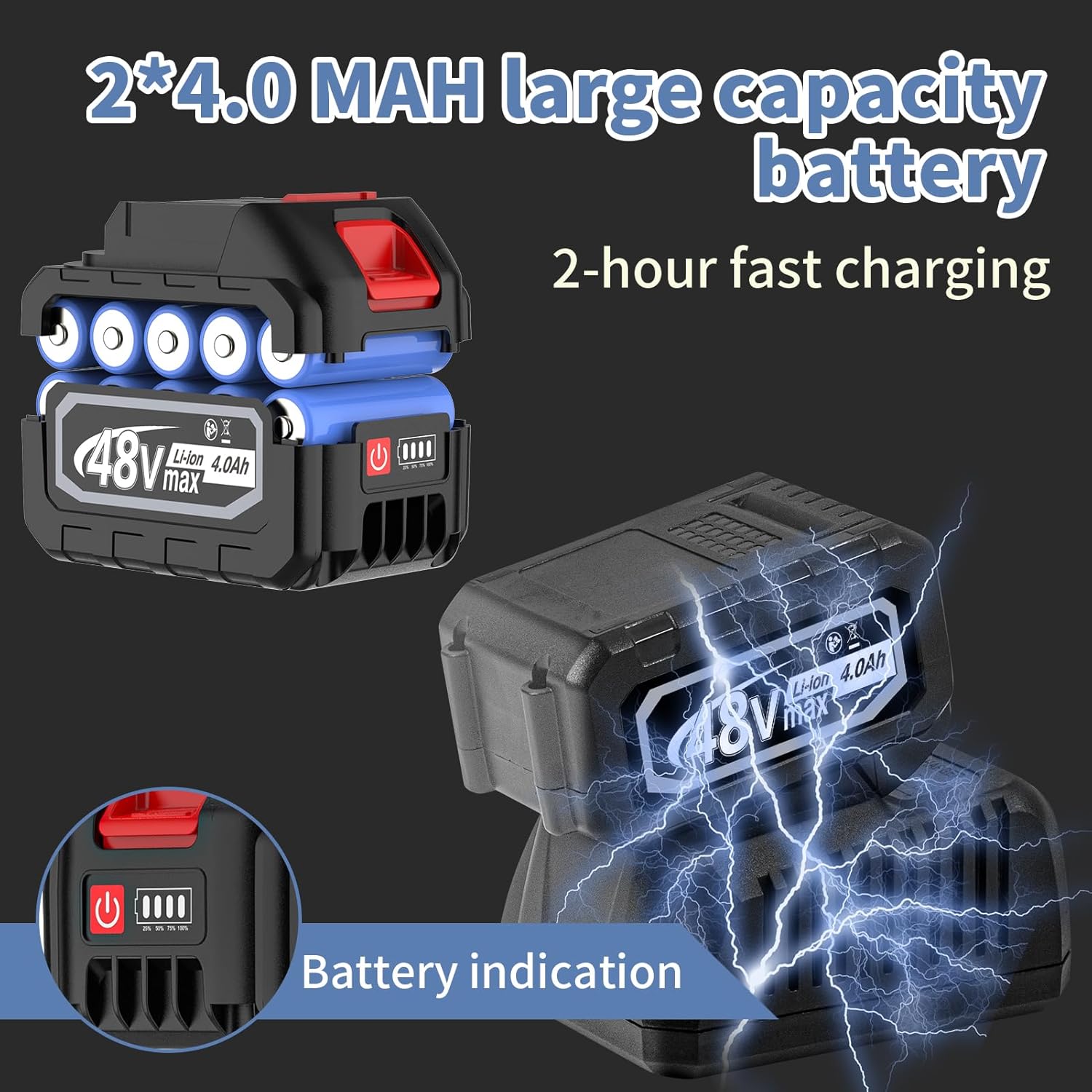 [Anniversary Sale] 1000N.m High-Torque Brushless Impact Wrench Set